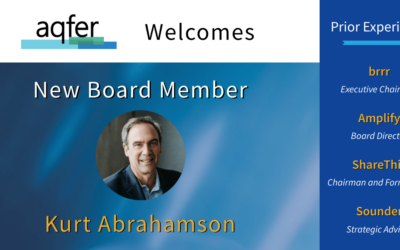 Aqfer Welcomes Kurt Abrahamson to Its Board of Directors