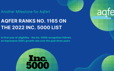 Aqfer Recognized as One of the Fastest Growing Companies in 2022 Inc. 5000